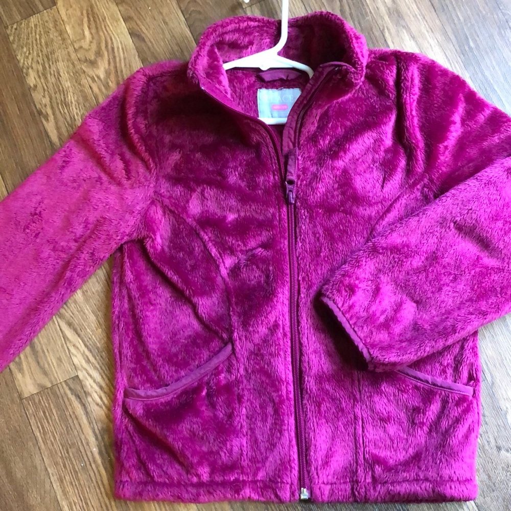 Children’s Place HotPink Faux fur polyester jacket